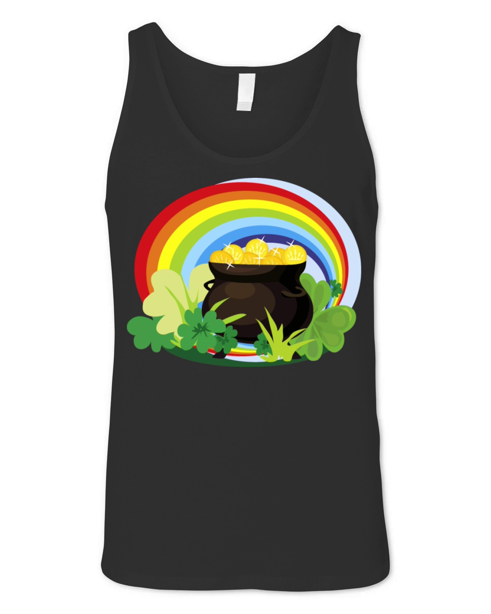 st patricks day pot of gold Unisex Jersey Tank