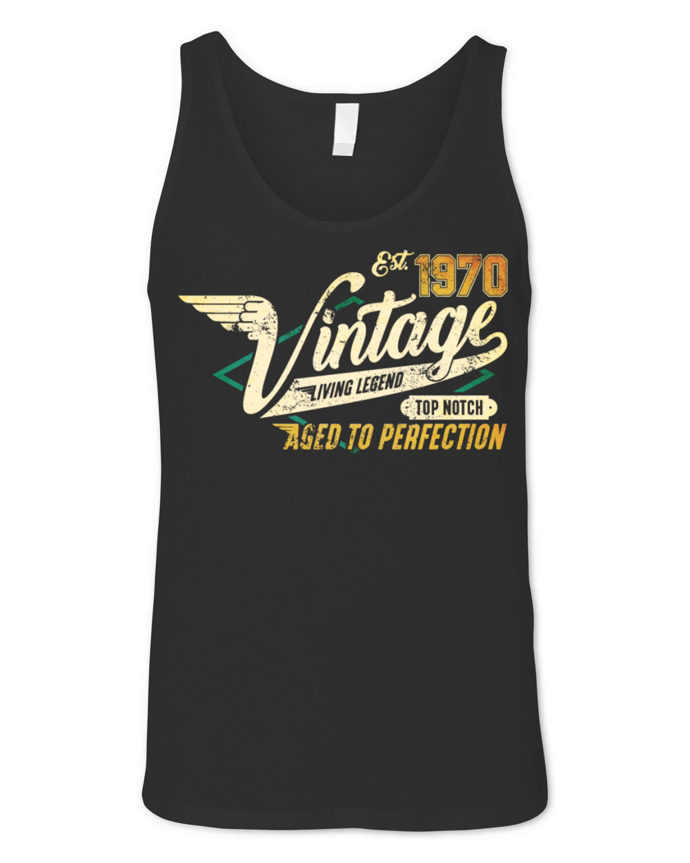 Vintage 1970 birthday gifts for men women bday Unisex Jersey Tank