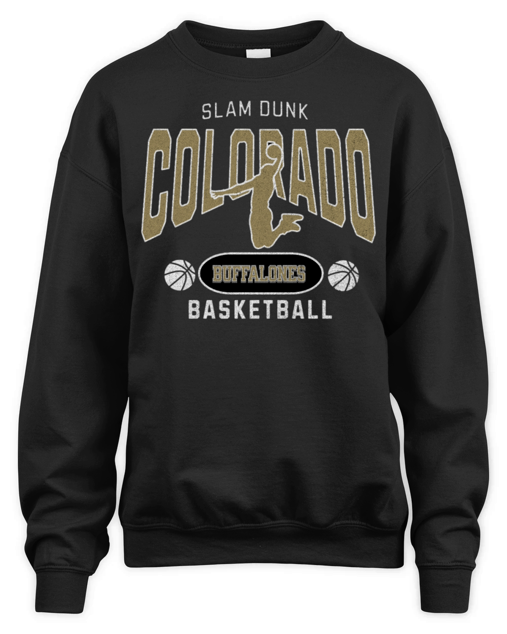 Colorado Buffaloes Slam Dunk Basketball Unisex Premium Crewneck Sweatshirt