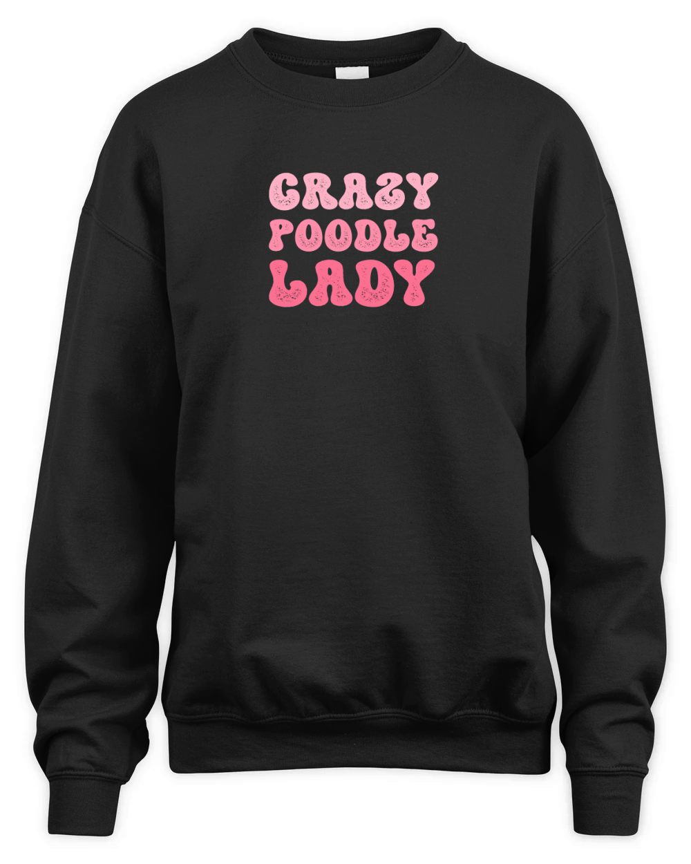 Crazy poodle lady 02 Unisex Premium Crewneck Sweatshirt