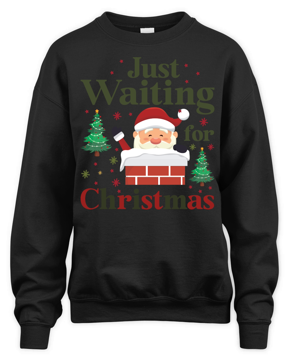 Just Waiting For Christmas 4 Unisex Premium Crewneck Sweatshirt