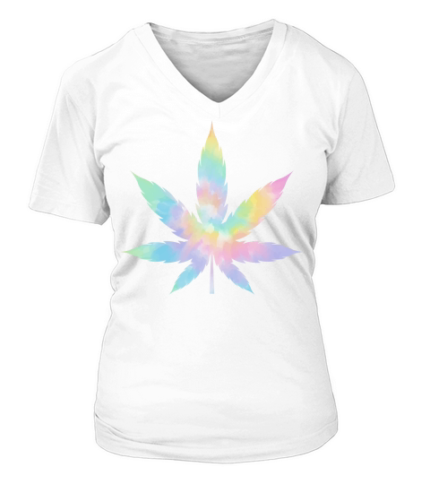 Leaves 02 V-neck T-Shirt Woman