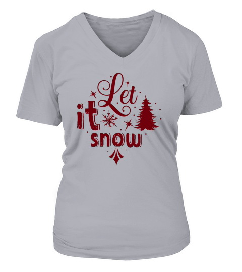 Let it snow V-neck T-Shirt Woman