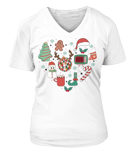 Merry christmas Love  02 V-neck T-Shirt Woman