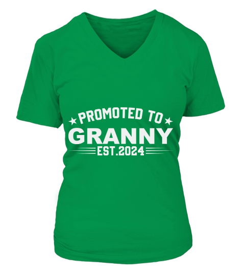 Promoted to granny est.2024 V-neck T-Shirt Woman