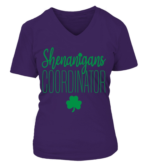 Shenanigans Coordinator Irish Teacher V-neck T-Shirt Woman