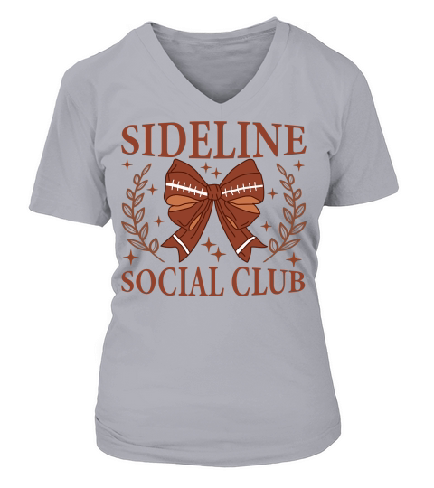 Sideline Social Club V-neck T-Shirt Woman