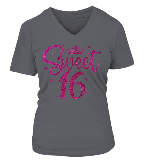 Sweet 16 Birthday V-neck T-Shirt Woman