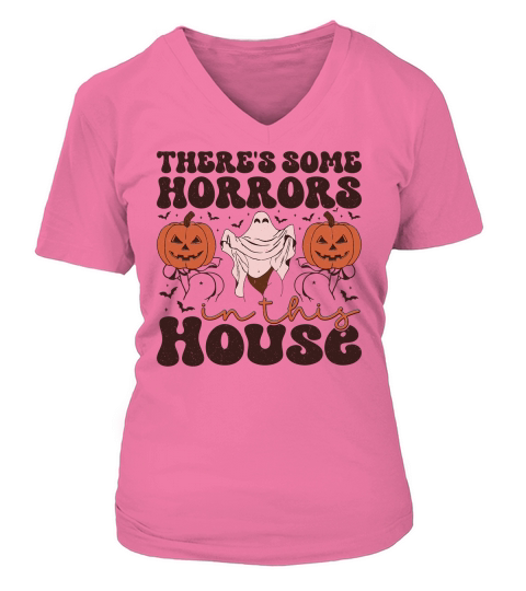 Theres Some Horrors In This House (2) V-neck T-Shirt Woman