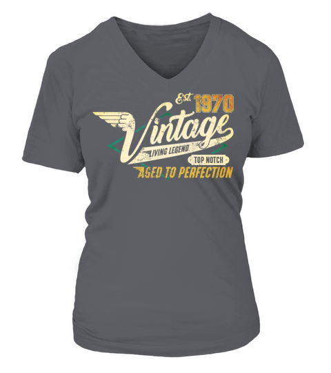 Vintage 1970 birthday gifts for men women bday V-neck T-Shirt Woman