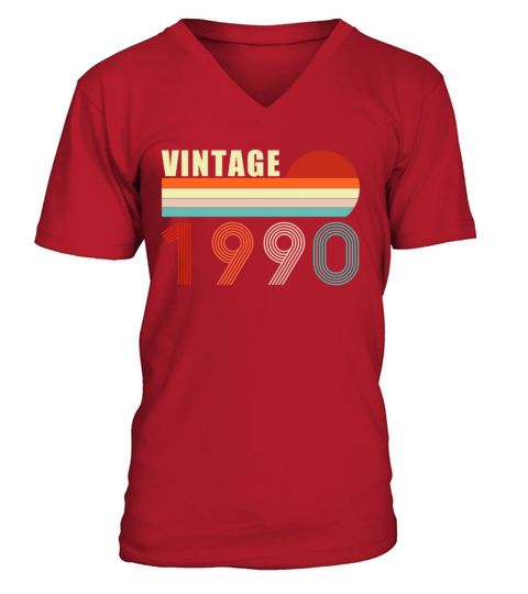 31th Birthday Gift - Vintage 1990 V-Neck T-shirt