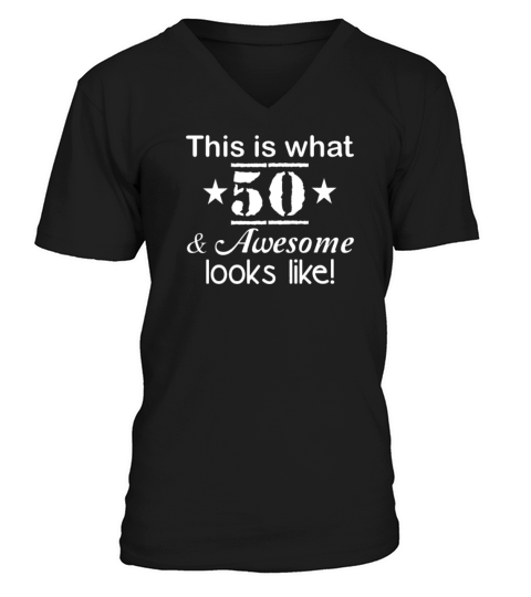 50th Birthday V-Neck T-shirt
