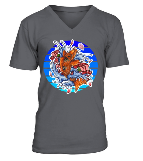Koi fish V-Neck T-shirt
