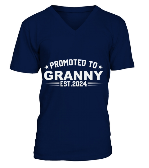 Promoted to granny est.2024 V-Neck T-shirt
