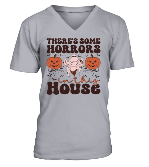 Theres Some Horrors In This House (2) V-Neck T-shirt