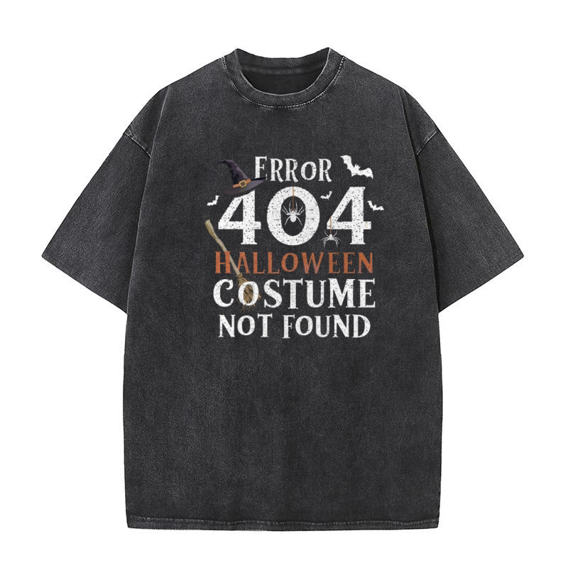 429. Error 404 halloween costume not found Washed T-Shirt