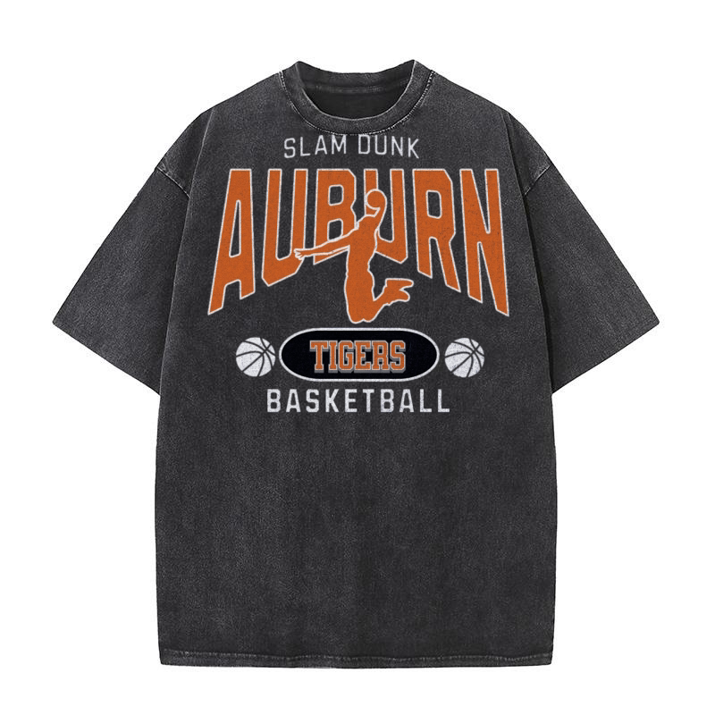 Auburn Tigers slam dunk basketball Washed T-Shirt