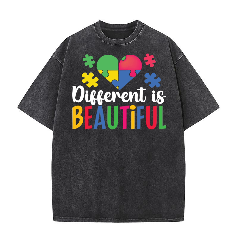 Different is beautiful Washed T-Shirt