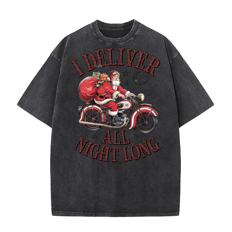 I deliver all night long 02 Washed T-Shirt