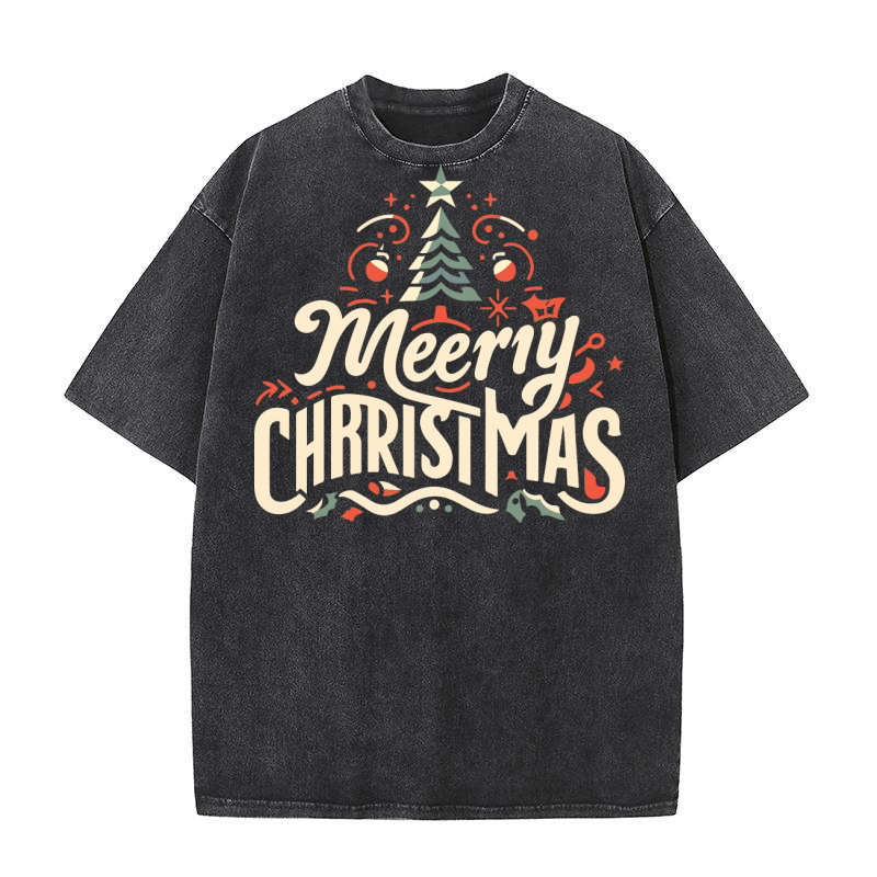 Merry Christmas 35 Washed T-Shirt