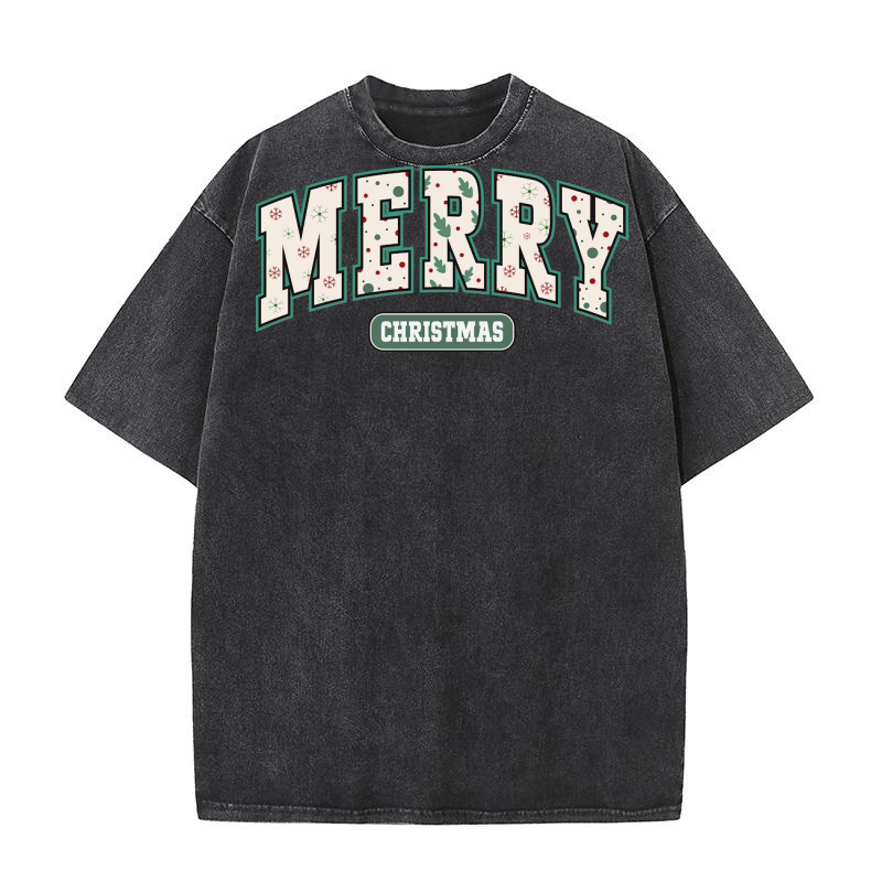 Merry Christmas 38 05 Washed T-Shirt