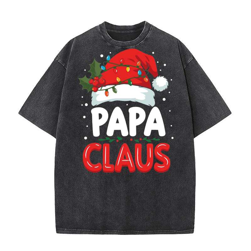 Papa Claus Washed T-Shirt