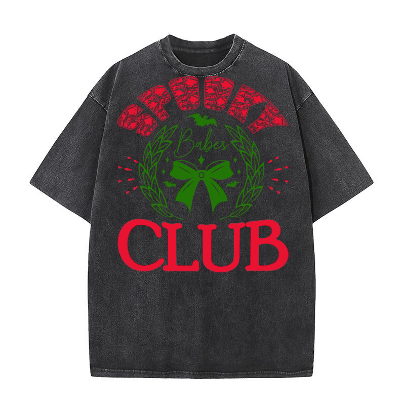 Spooky Babes Club 03 Washed T-Shirt