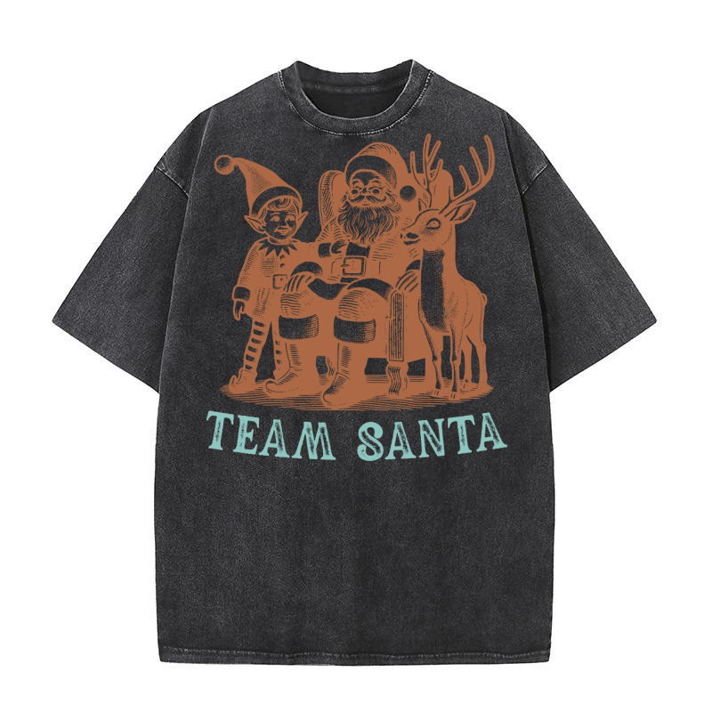 Team santa 1 Washed T-Shirt