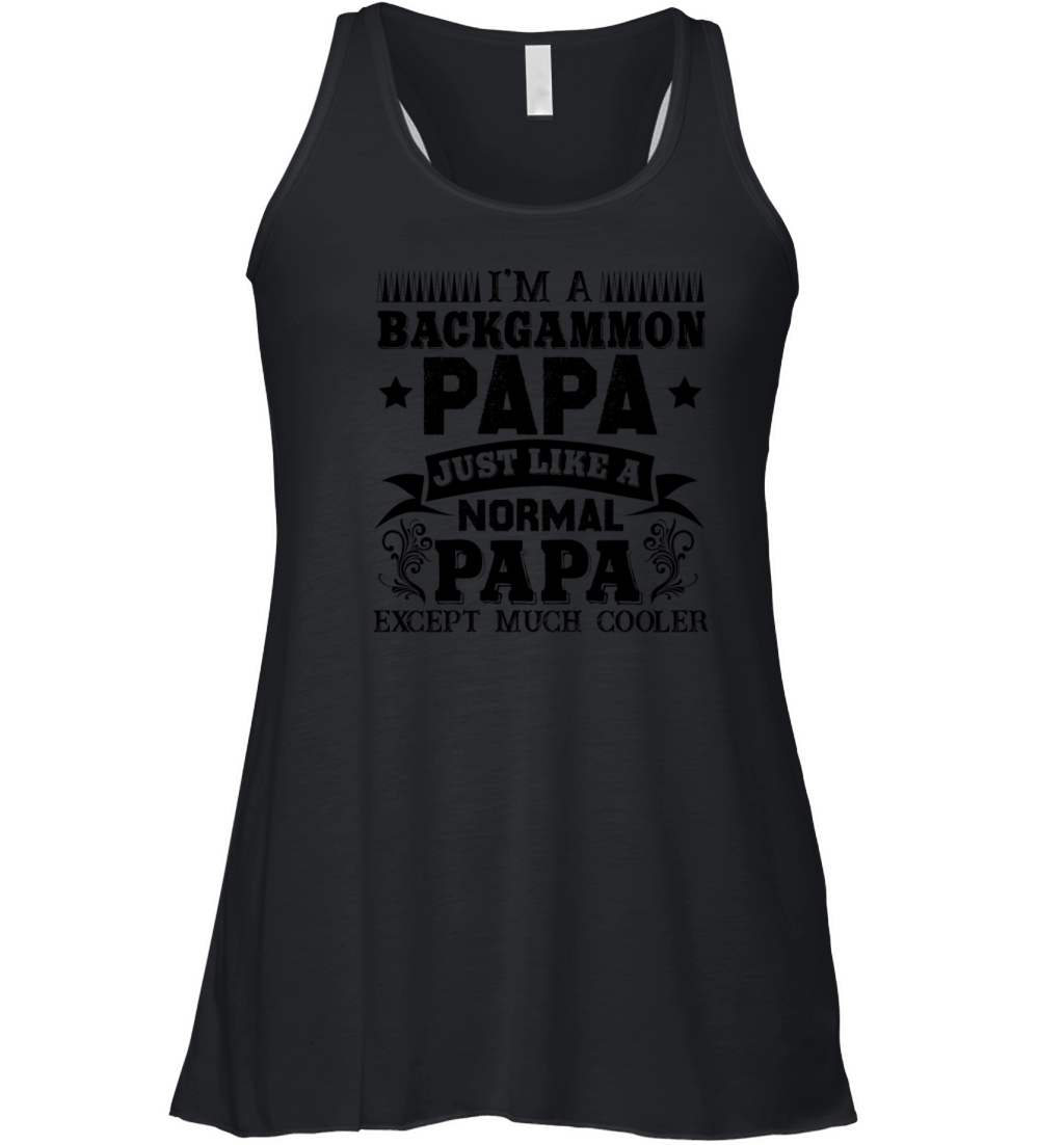 Backgammon Papa Shirt Women's Flowy Tank Top
