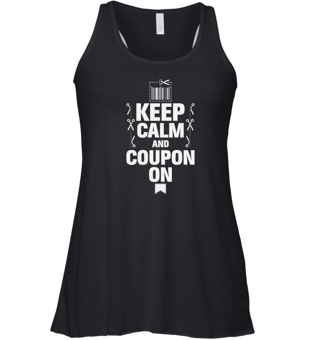 Keep Calm And Coupon On Women's Flowy Tank Top