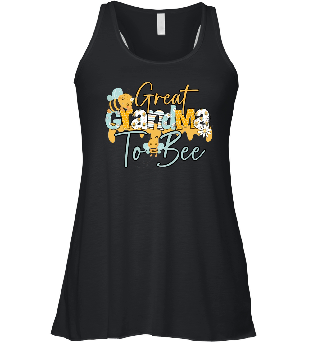 Mother day bee baby shower, great grandma to bee Women's Flowy Tank Top
