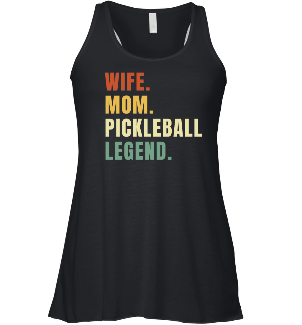 Wife Mom Pickleball Legend Women's Flowy Tank Top