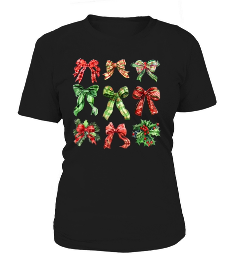 coquette christmas bow 5 Women's T-Shirt