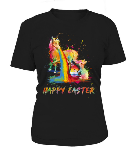 Happy Easter Unicorn Bunny Easter Day Women's T-Shirt