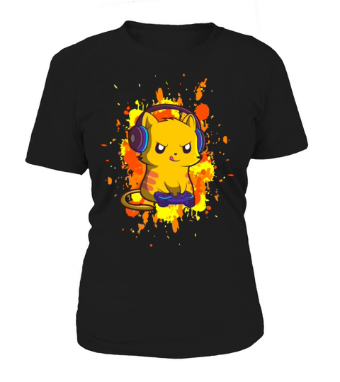 Video Gaming Cat Gift for a Video Games Player Women's T-Shirt
