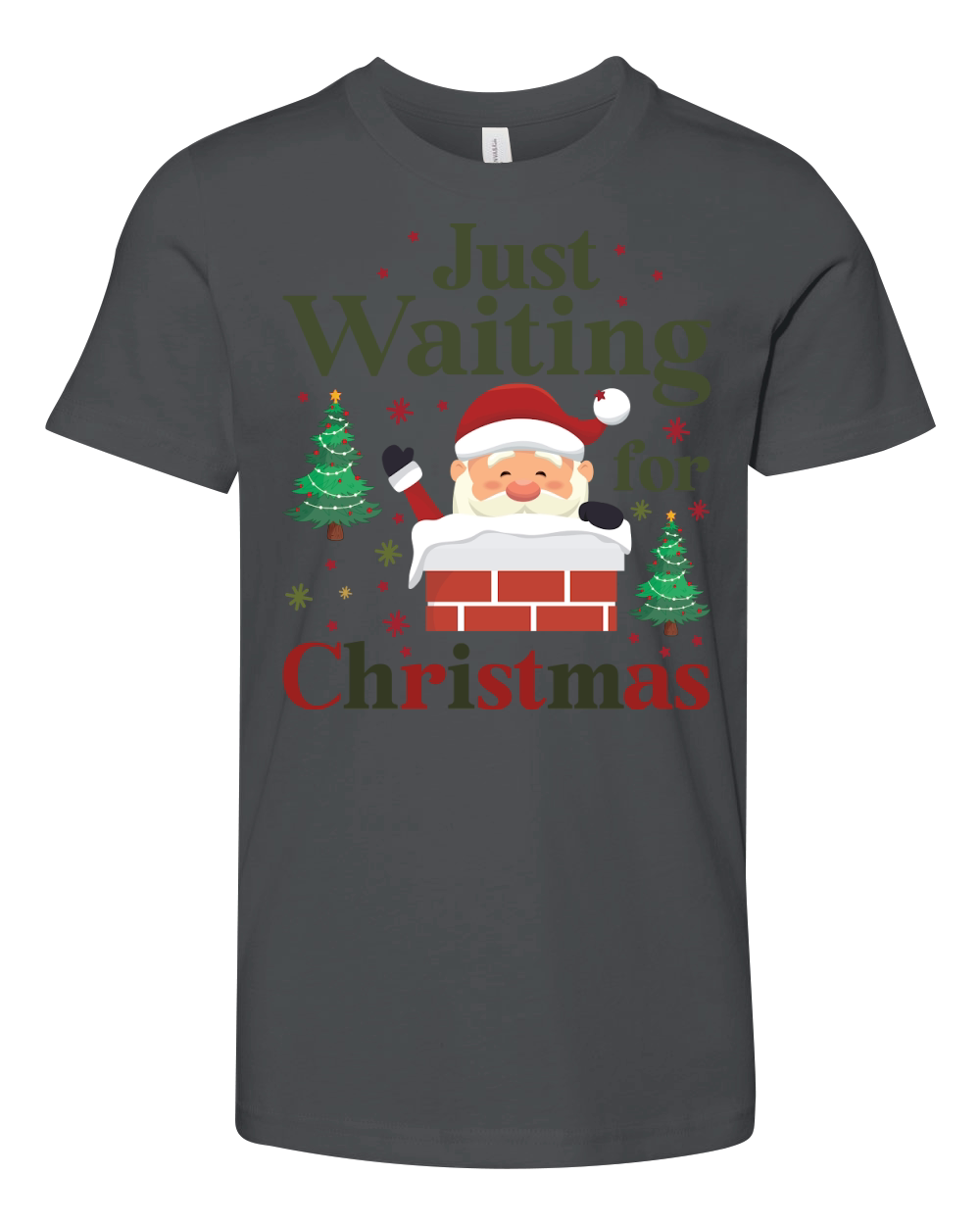 Just Waiting For Christmas 4 Youth Unisex Jersey Tee