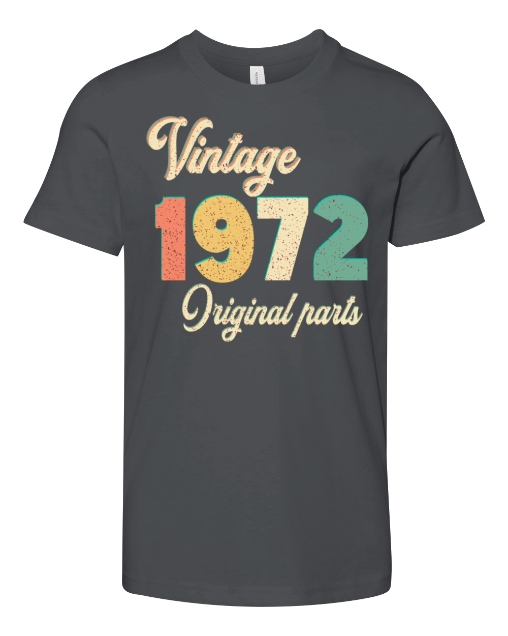 vintage 1972 original parts birthday gift idea Youth Unisex Jersey Tee