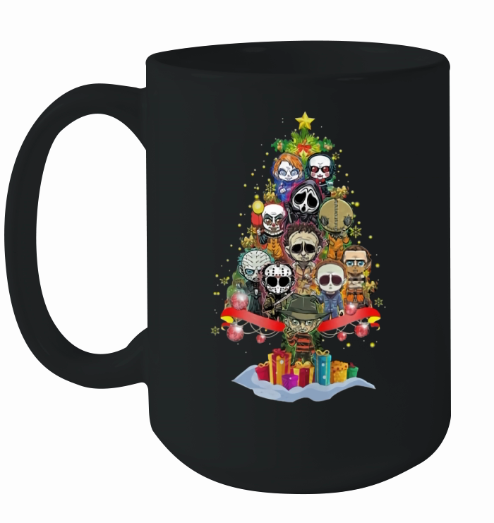 Christmas Tree Horror Character Merry Christmas Ceramic Mug