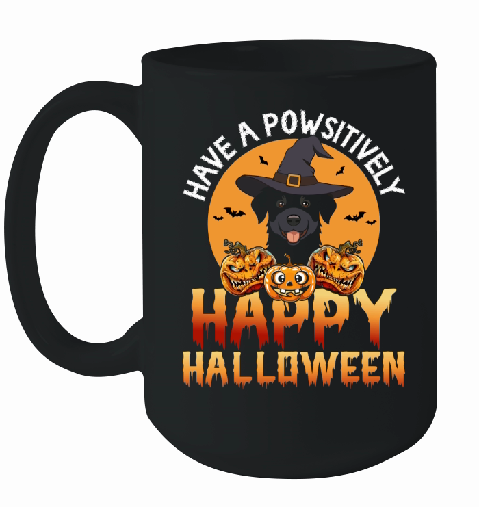 Have A Powsitively  Happy Halloween Ceramic Mug