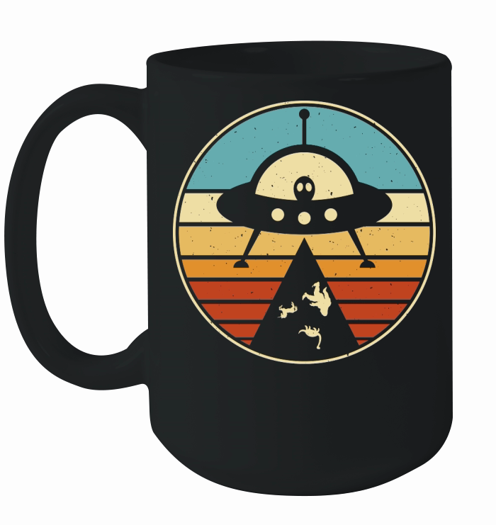Vintage UFO Alien 20 Ceramic Mug