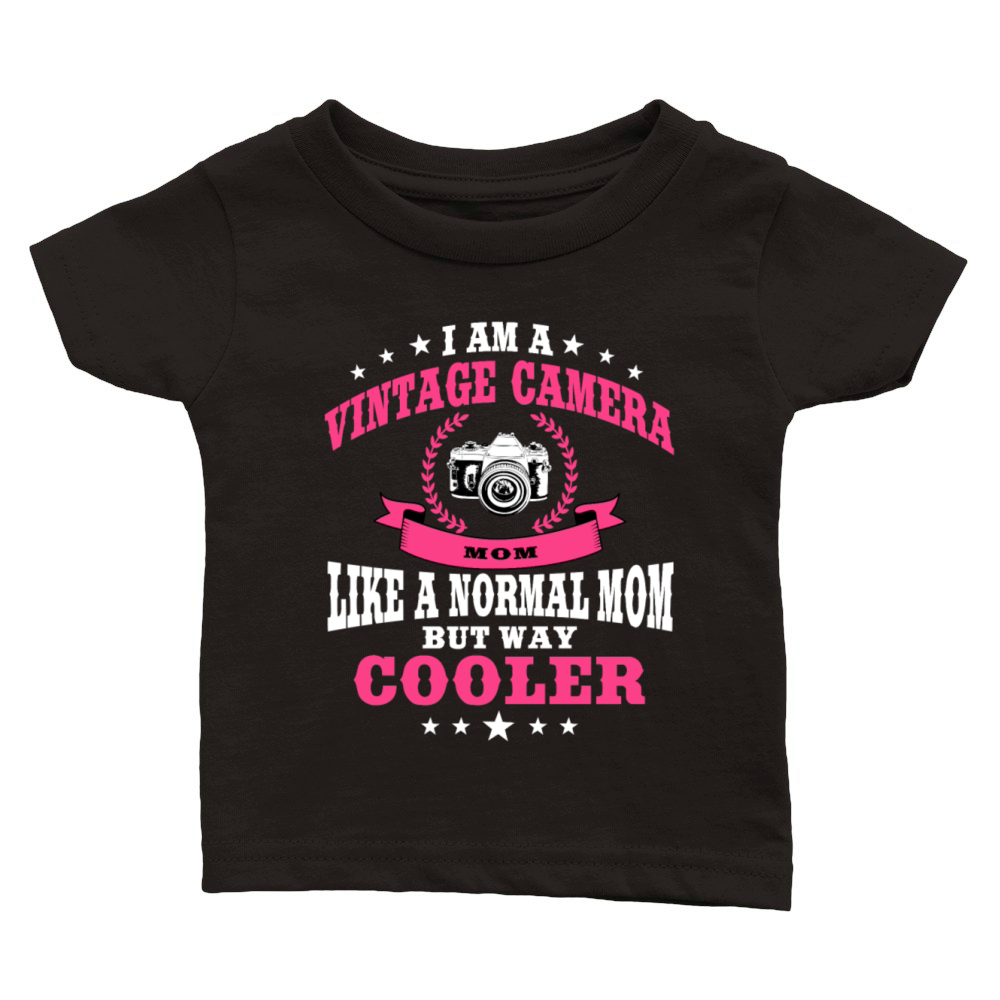 Vintage Camera Mom Classic Baby Crewneck T-shirt