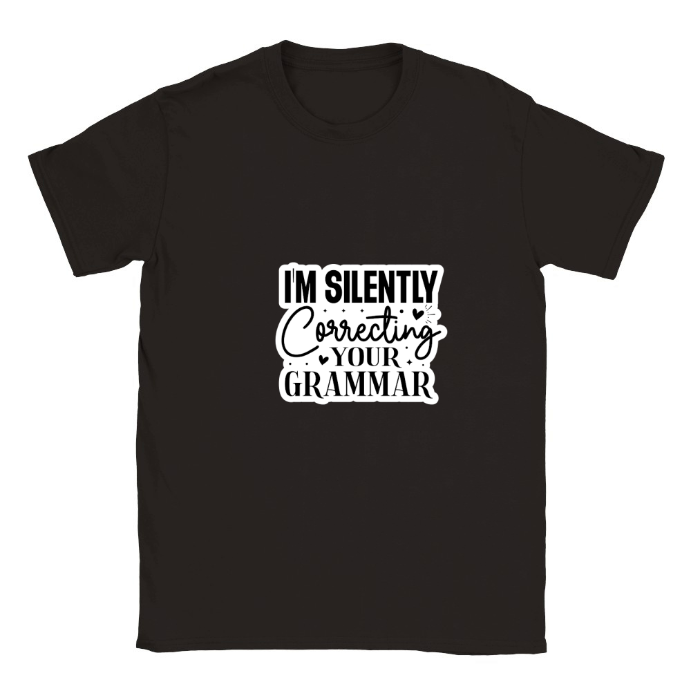 Im Silently Correcting Your Grammar Classic Kids Crewneck T-shirt