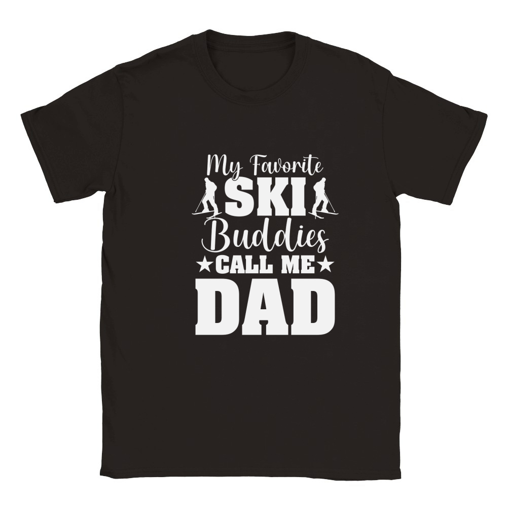 My Favorite Ski Buddies Call Me dad 02 Classic Kids Crewneck T-shirt