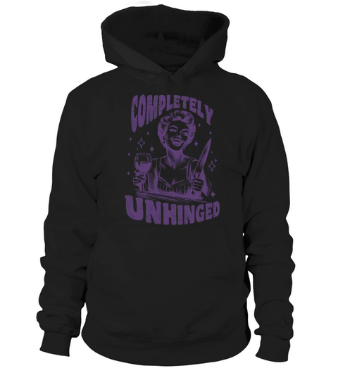 Completely Unhinged 90s Women L Violet GR Hoodie Unisex