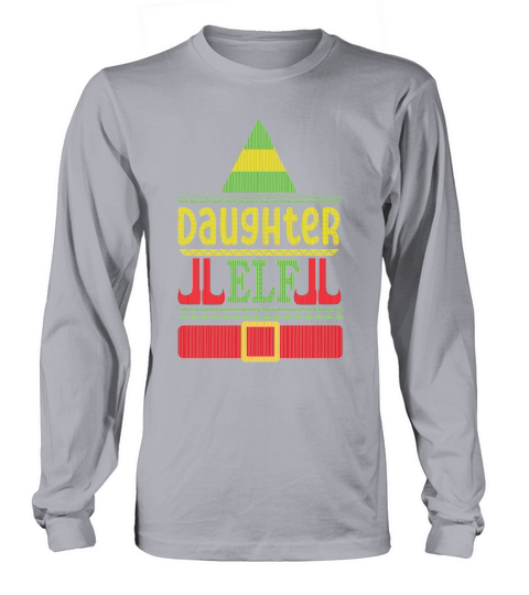 Daughter Elf Christmas ugly Long sleeved Unisex