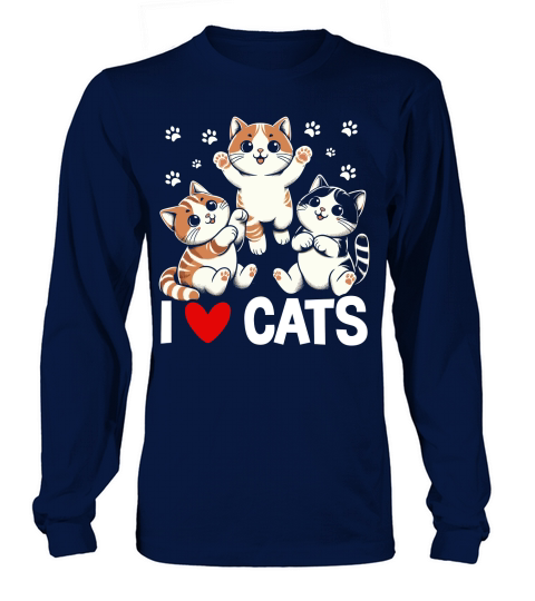 I love CATS Long sleeved Unisex