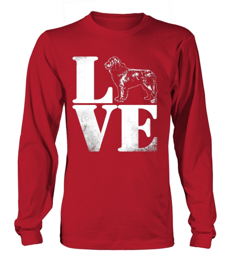 I Love Newfoundland Dog Long sleeved Unisex