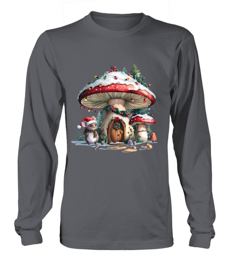 Magical Mushroom Christmas Long sleeved Unisex