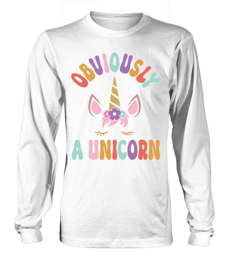 Obviously A Unicorn Long sleeved Unisex