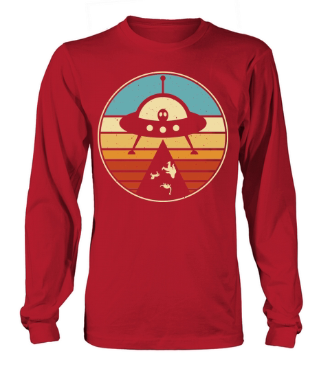 Vintage UFO Alien 20 Long sleeved Unisex